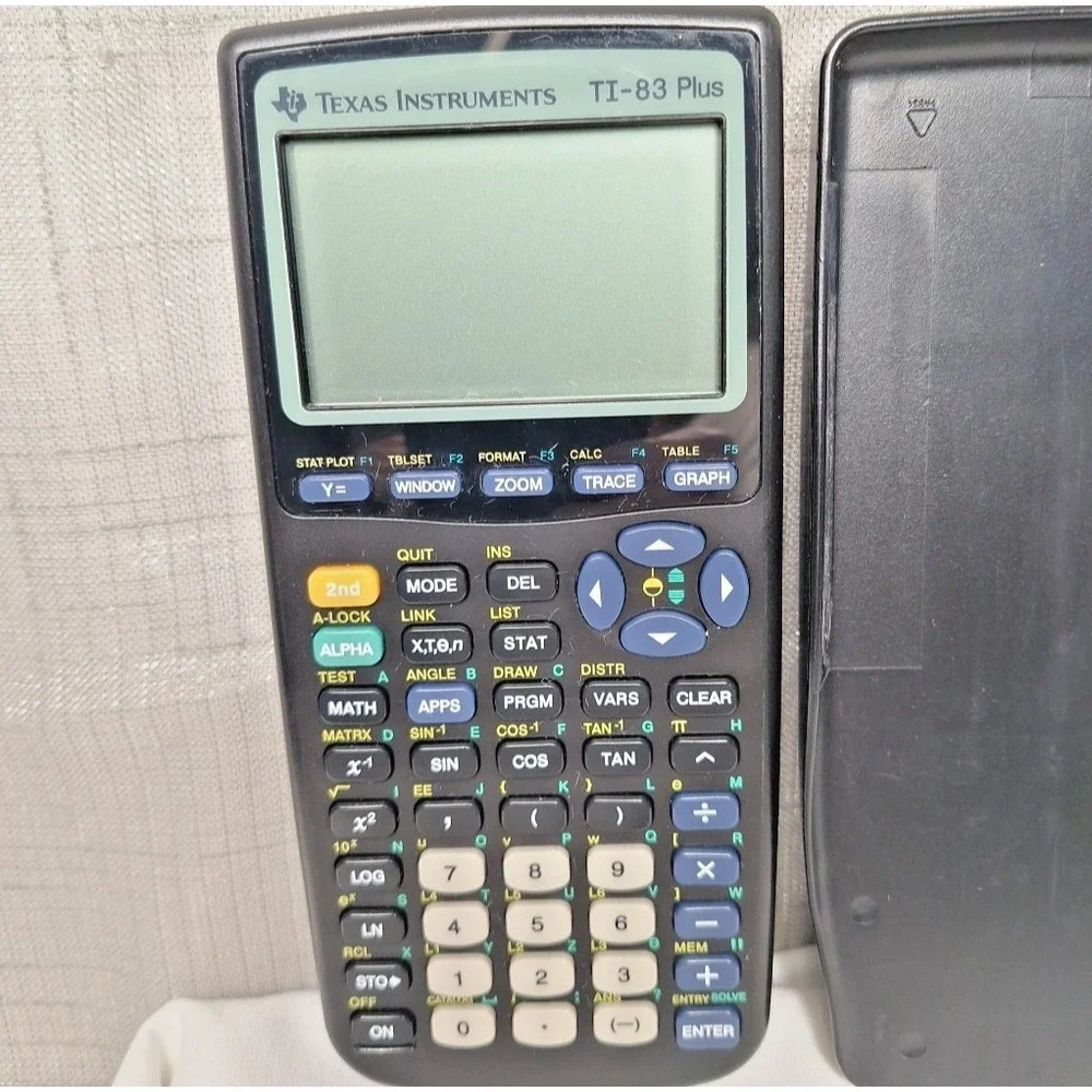 Texas Instruments TI-83 Plus Graphing Calculator With Case Working